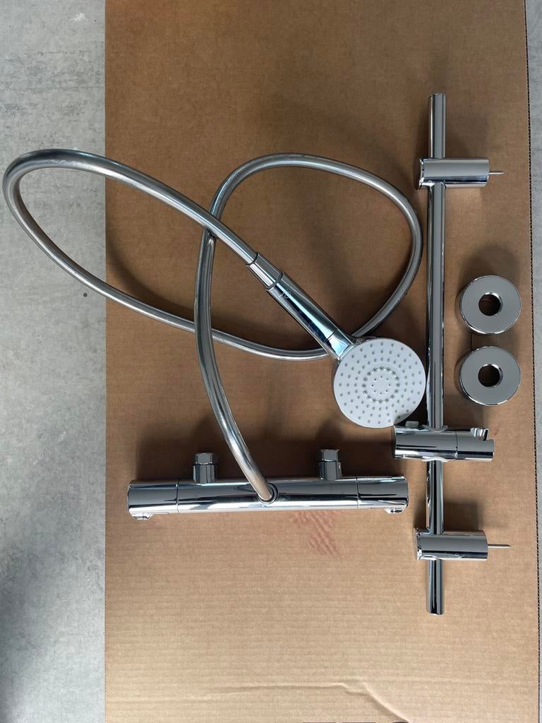 Thermostaatkraan met Handdouche nieuw!, Doe-het-zelf en Verbouw, Sanitair, Ophalen of Verzenden, Nieuw, Chroom, Douche