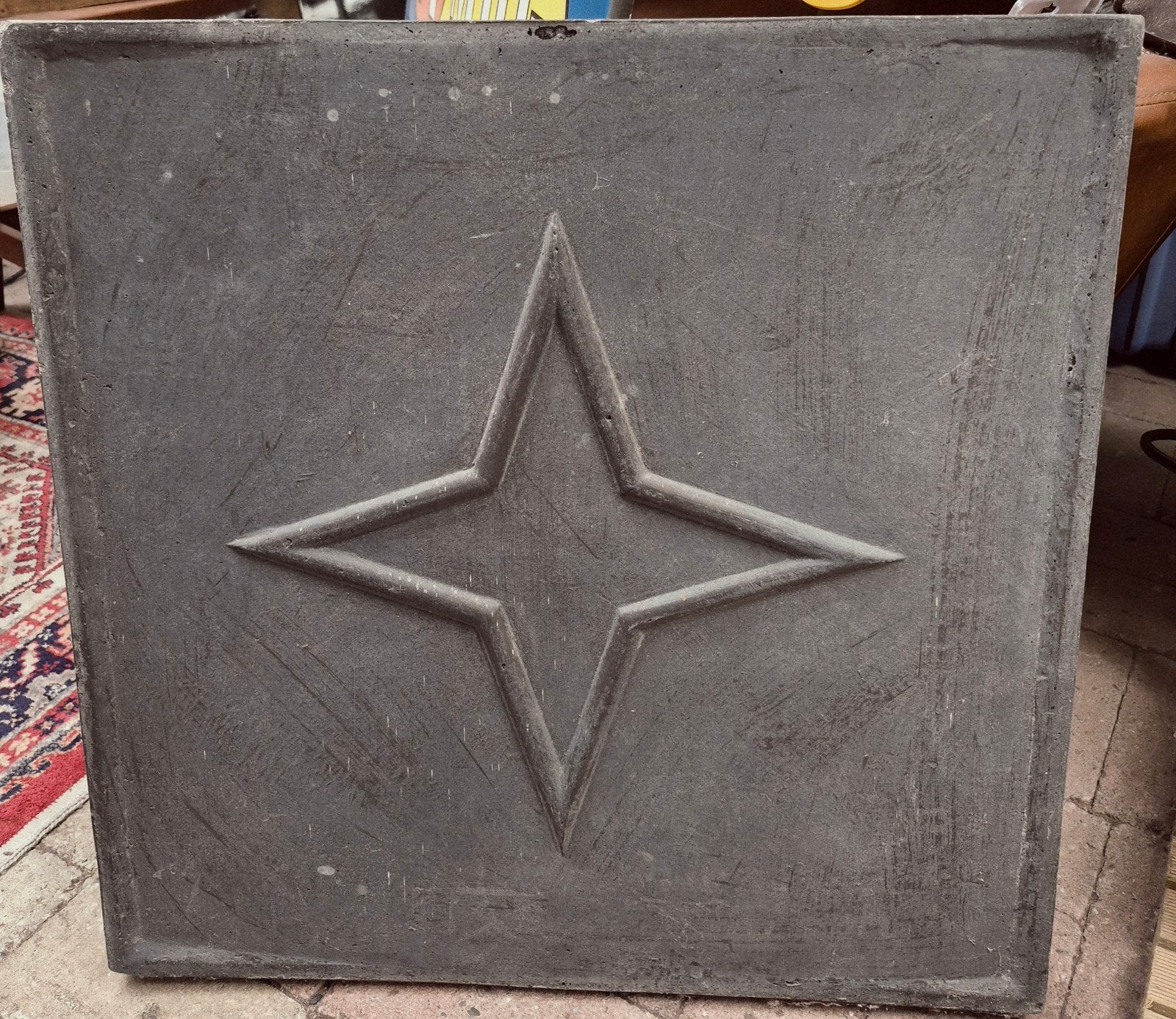 Wanddecoratie, wandbord van fiberstone/-clay, Ophalen, Zo goed als nieuw