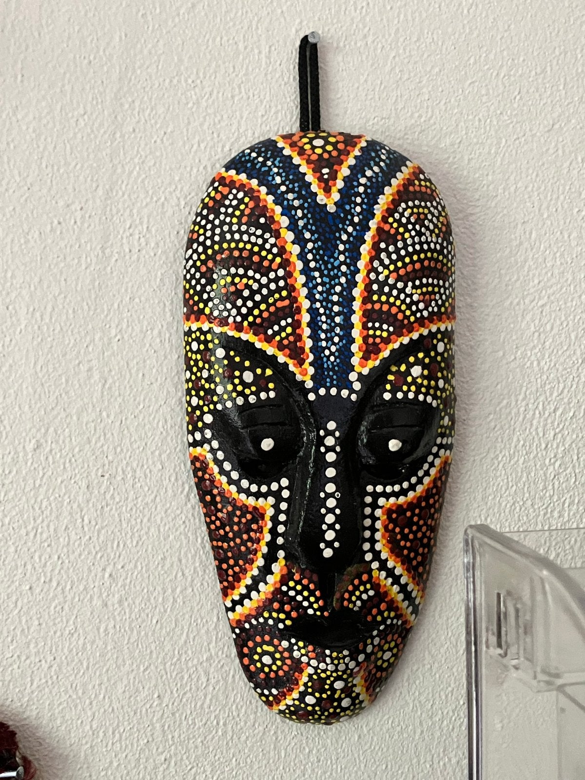Decoratief  Masker - Handgeschilderd, Hout, Afrika, Masker, Ophalen of Verzenden