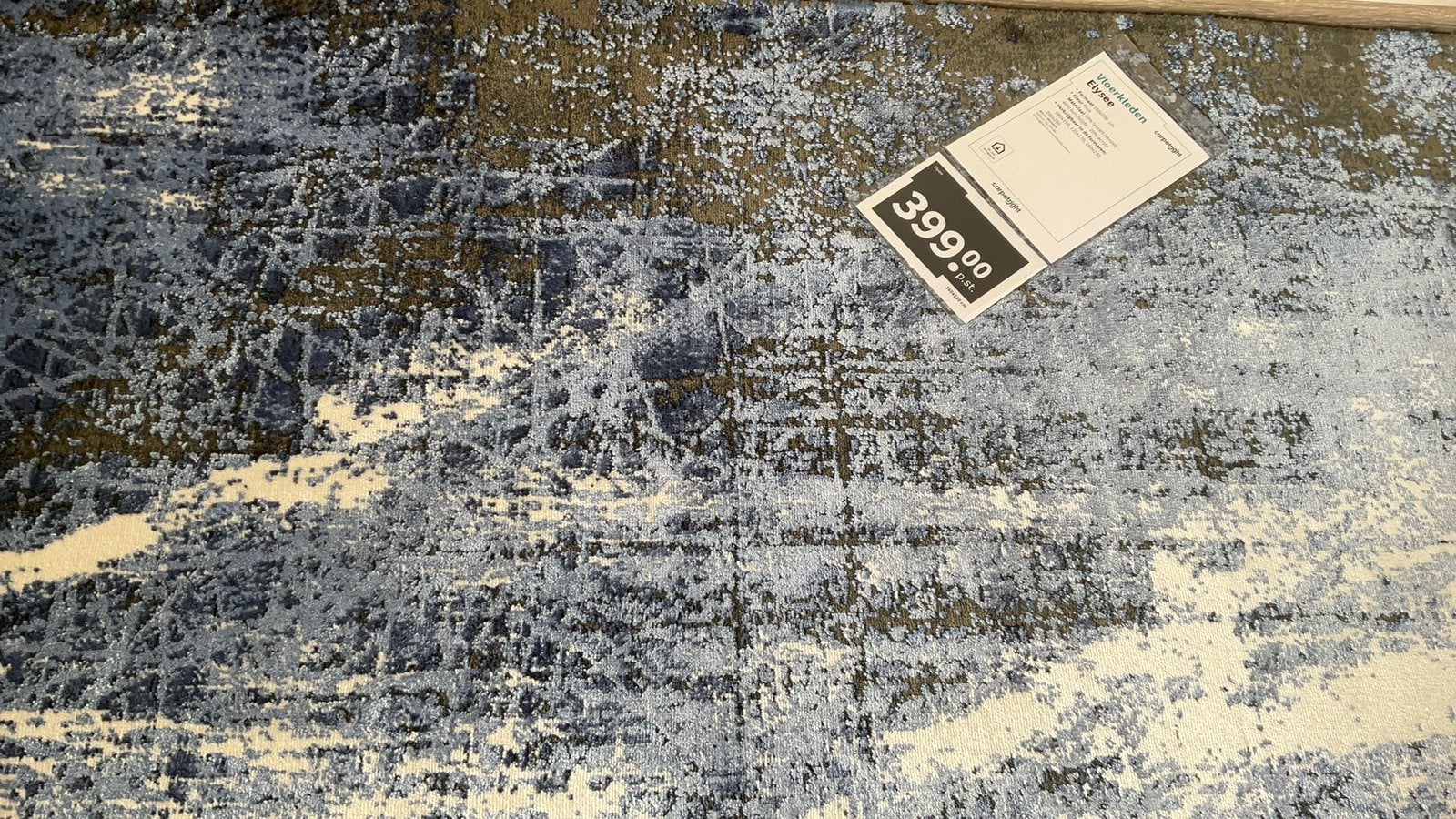 Nieuw Carpetright blauw Elysee vloerkleed 1.60 m bij 2.30 m, Ophalen, Blauw, 150 tot 200 cm, Rechthoekig