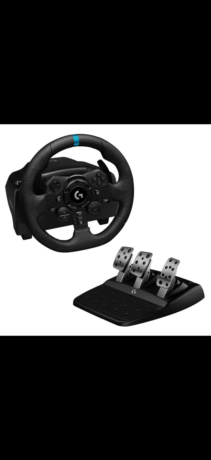 Logitech G923 TRUEFORCE racestuur + pedalen PS5/PS4/PC –, Ophalen, Zo goed als nieuw, Stuur of Pedalen, PlayStation 4