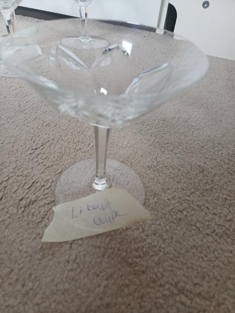 Cocktail / champagnecoupe  'Julien' - Kristalunie Maastricht, Antiek en Kunst, Antiek | Glas en Kristal, Ophalen of Verzenden