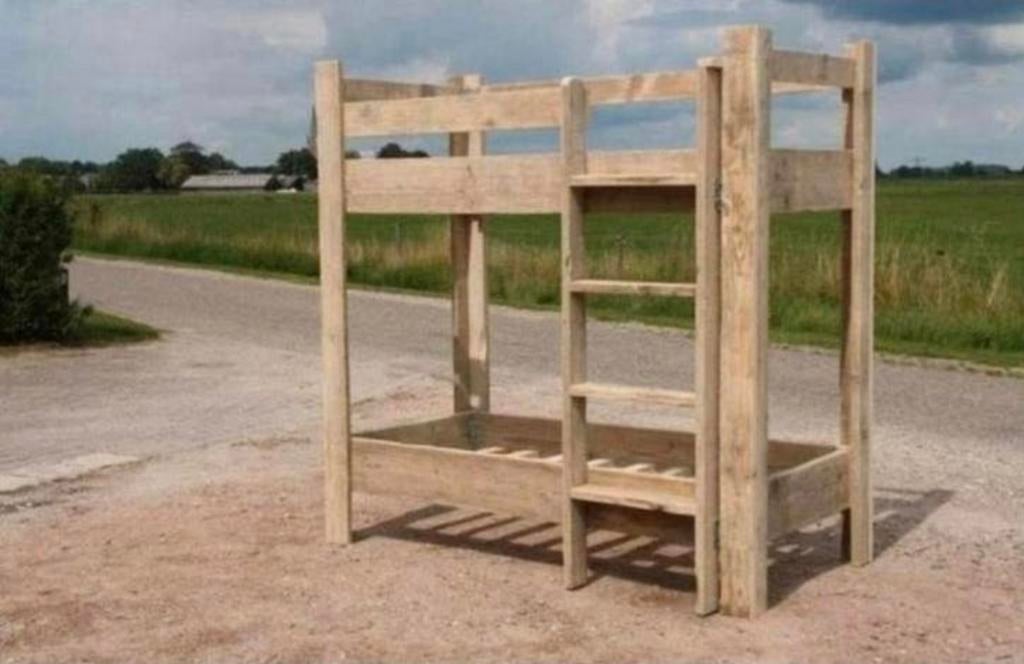 Stoere houten stapelbedden - de droomplek voor ieder kind, Ophalen of Verzenden, Nieuw, Tweepersoons, Hoogslaper