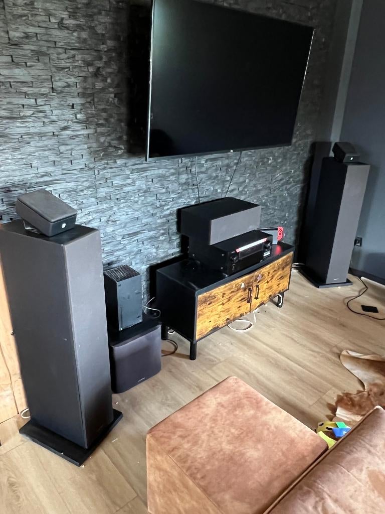 Bowers & Wilkins 600 Series Ann Edition + Denon AVC-X6700H, Ophalen, BW, BW, Zo goed als nieuw