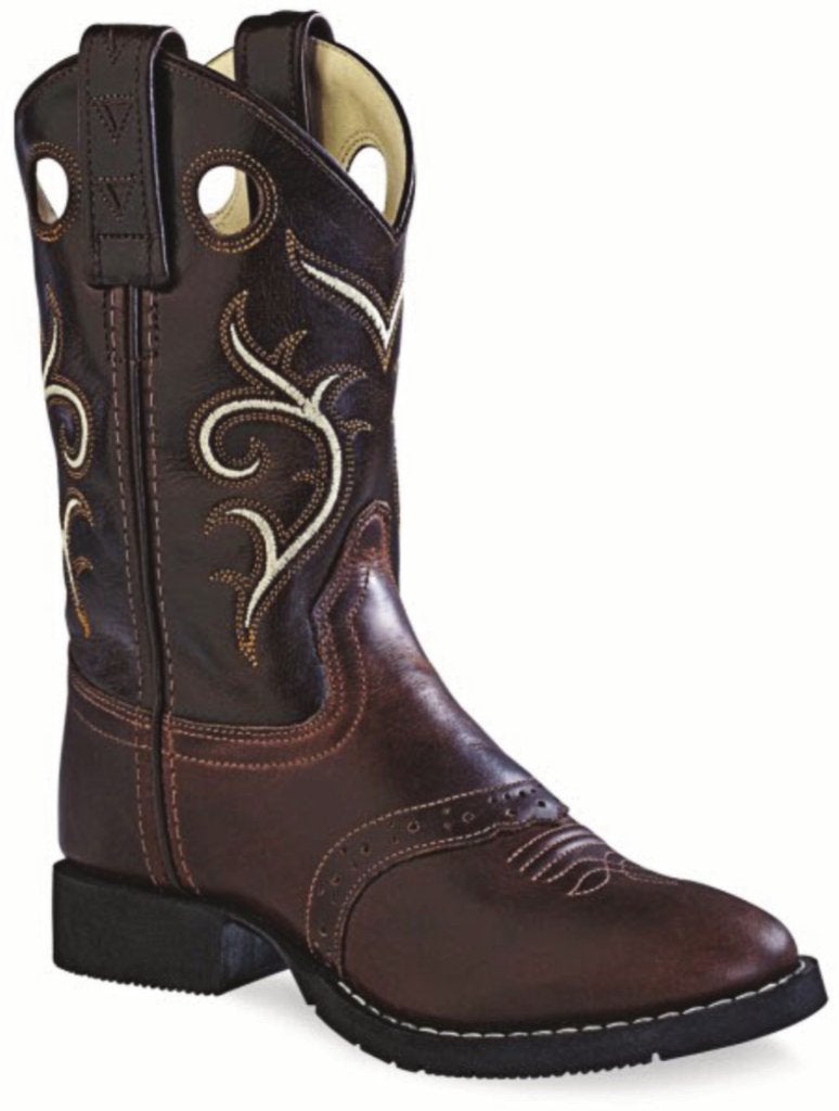 Kinder western cowboy laarzen echt leder donkerbruin, Jongen of Meisje, Schoenen, Nieuw, Ophalen of Verzenden