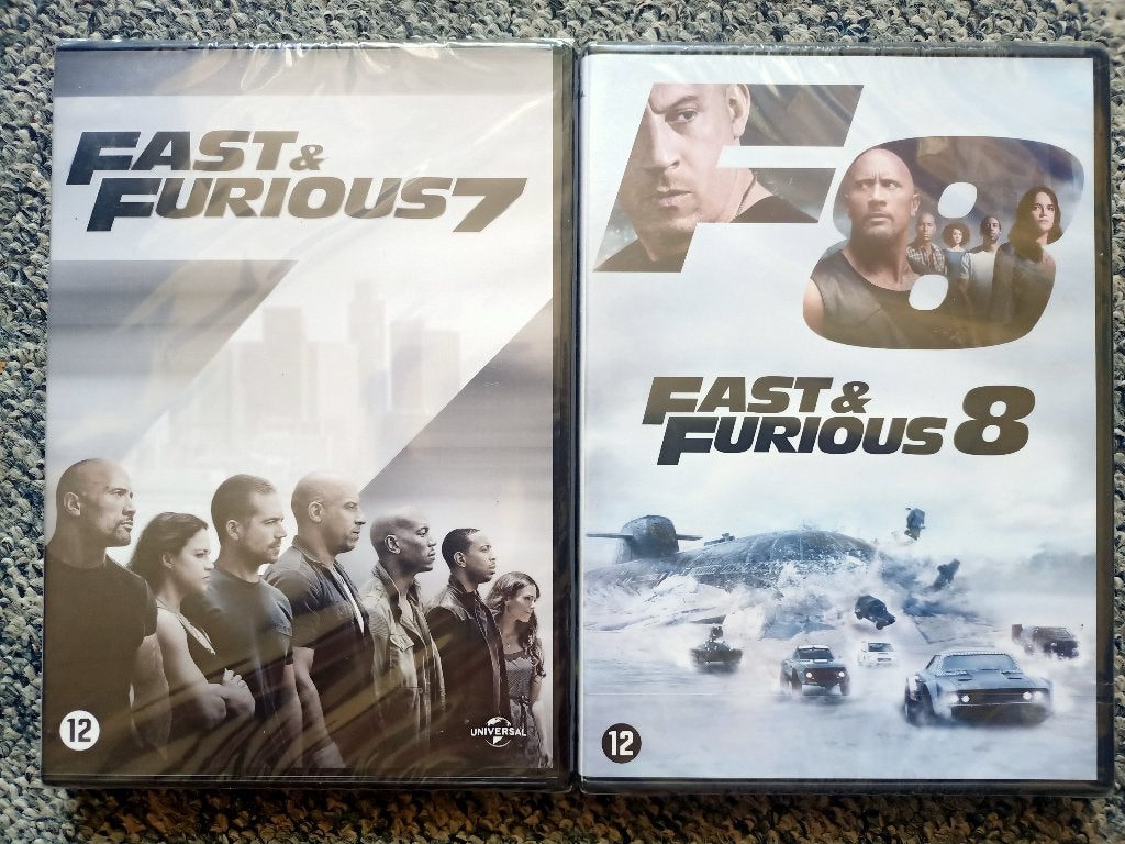 Fast & Furious 7 & 8 DVD - Nieuw in verpakking, Cd's en Dvd's, Nederlands, Actie, Ophalen of Verzenden, Nieuw in verpakking