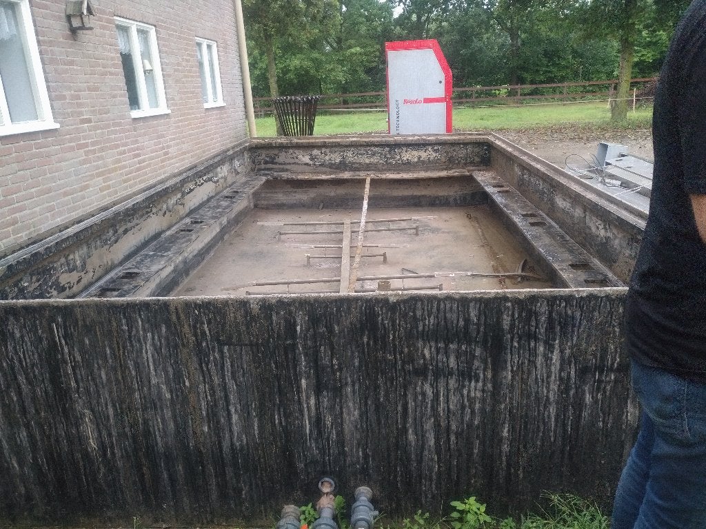 Vijverbak rechthoek, Ophalen, Gebruikt