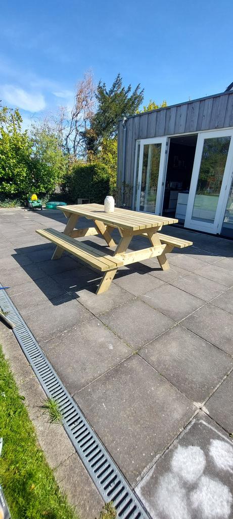 Houten Picknicktafel - Rechthoekig, Tuin en Terras, Picknicktafels, Ophalen, Nieuw, Rechthoekig, Kinderpicknicktafel