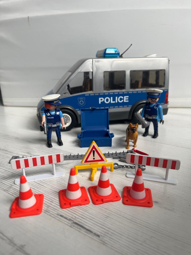 Playmobil Politiebus met figuren en accessoires, Kinderen en Baby's, Speelgoed | Playmobil, Ophalen, Gebruikt