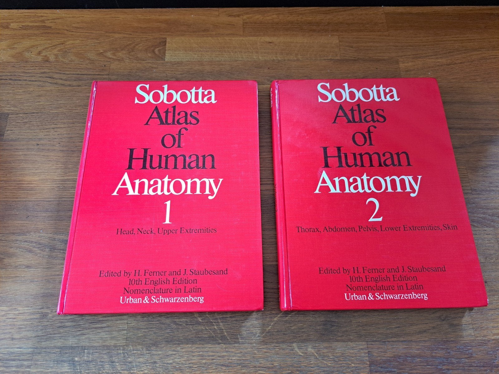 Sobotta Atlas of Human Anatomy - Deel 1 & 2 (10e editie), Boeken, Ophalen, H. Ferner en J. Staubesand, HBO, Zo goed als nieuw