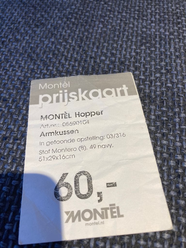 Kussen Montél blauw, Ophalen, Overige merken, Blauw, Vierkant