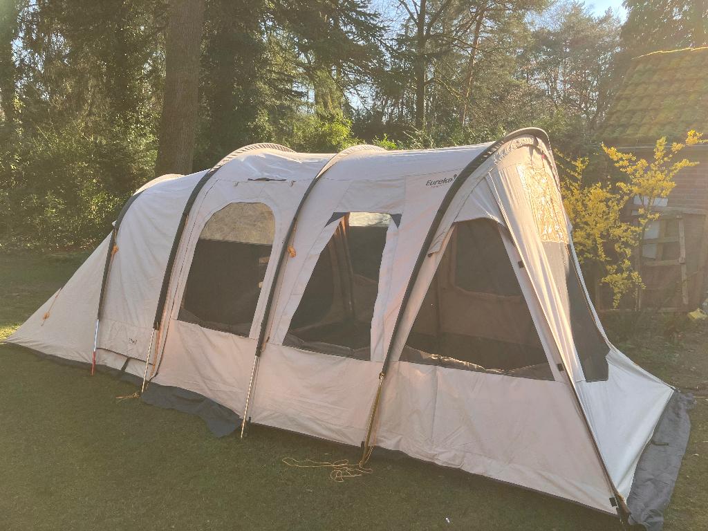 Familietent Eureka Tunnel Vision i, Caravans en Kamperen, Ophalen, Gebruikt, Tot en met 4