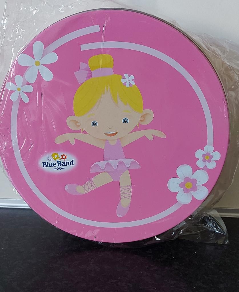 Koektrommel Roze met afbeelding Ballerina, Overige typen, Ophalen, Nieuw, Roze