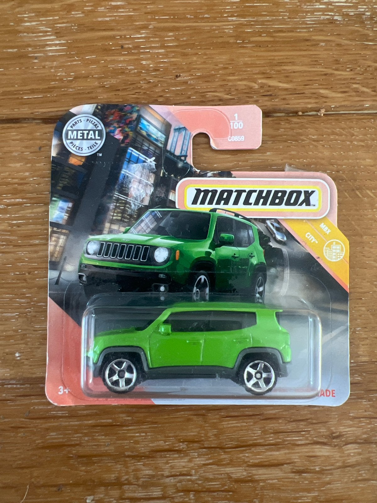 Matchbox Jeep Renegade Groen - Nieuw in verpakking, Hobby en Vrije tijd, Ophalen of Verzenden, Nieuw, Auto