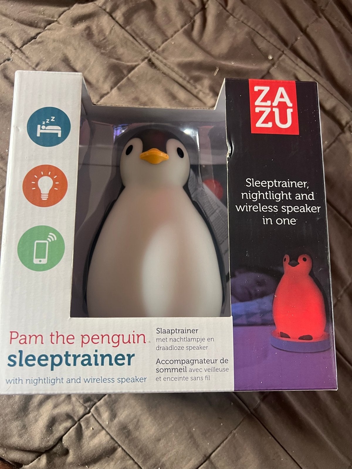 ZAZU Pam de Pinguïn Slaaptrainer, Nachtlampje & Speaker, Ophalen of Verzenden, Nieuw, Overige typen, Met licht