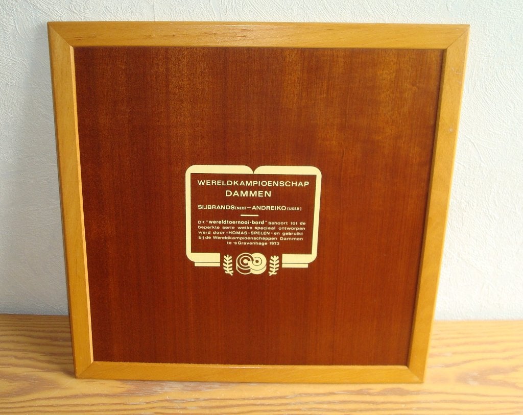 Wereldkampioenschap Dammen 1973 Schaakbord Homas Spelen, Een of twee spelers, Ophalen of Verzenden, Zo goed als nieuw, Homas Spelen