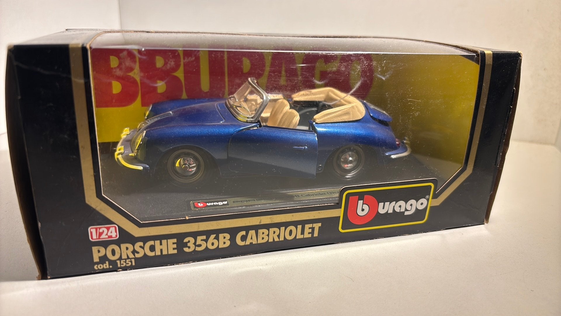 Porsche 356b cabriolet bburago 1.24