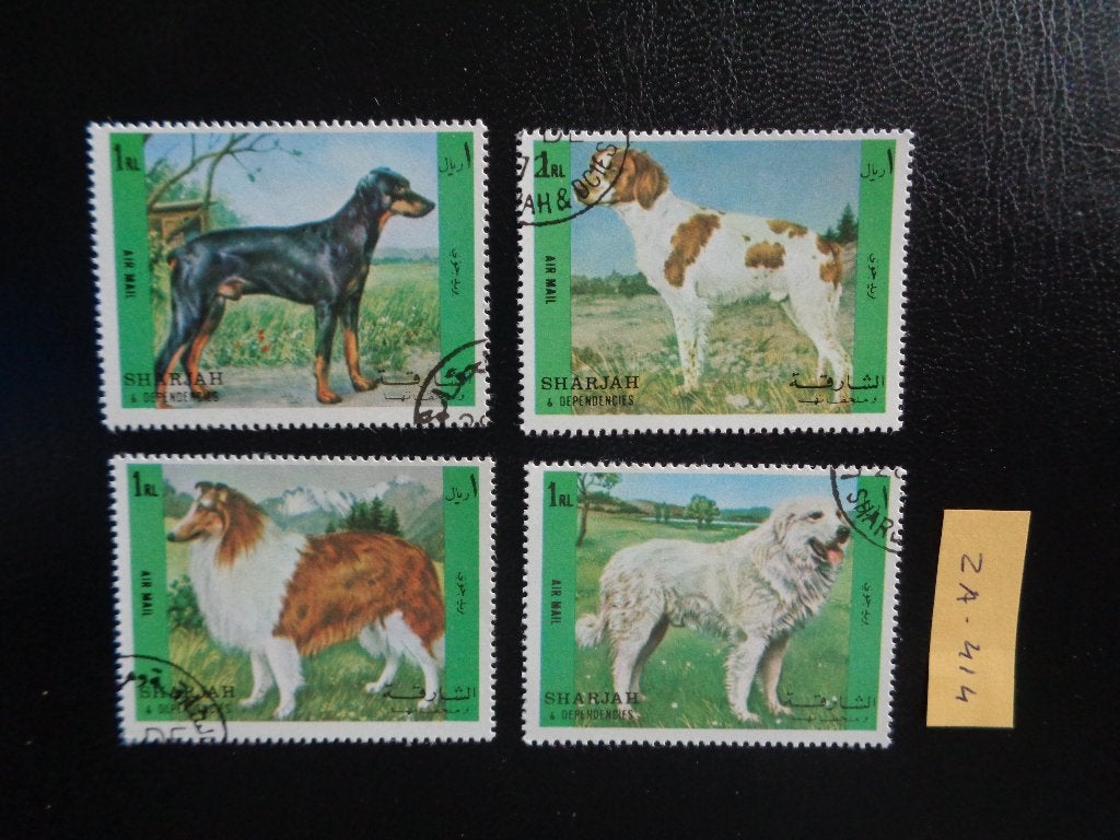 sharjah - honden 1972 (za-414), Ophalen of Verzenden, Gestempeld, Midden-Oosten