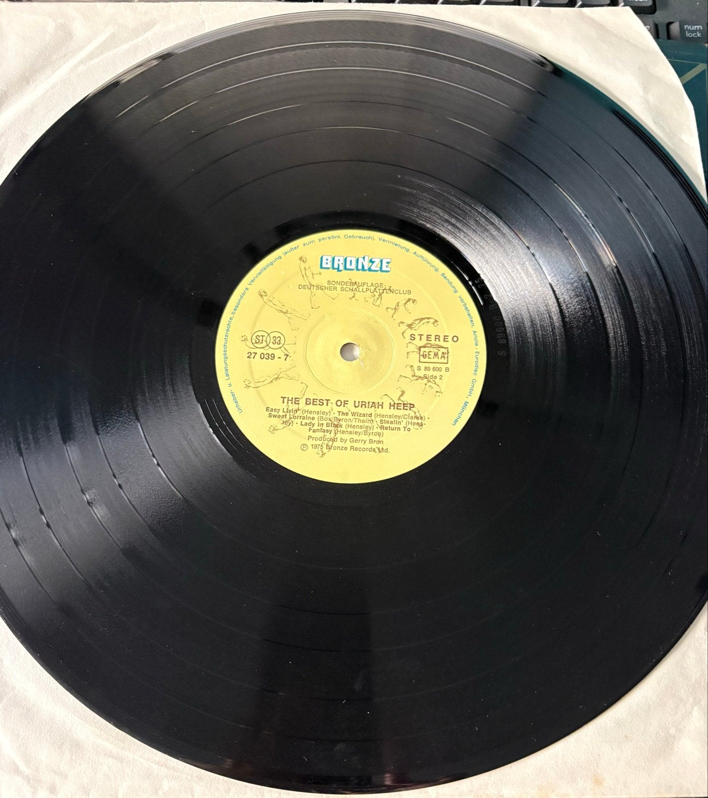Uriah Heep - The Best Of Uriah Heep LP (1975), LP, Hard Rock, Ophalen of Verzenden, Zo goed als nieuw