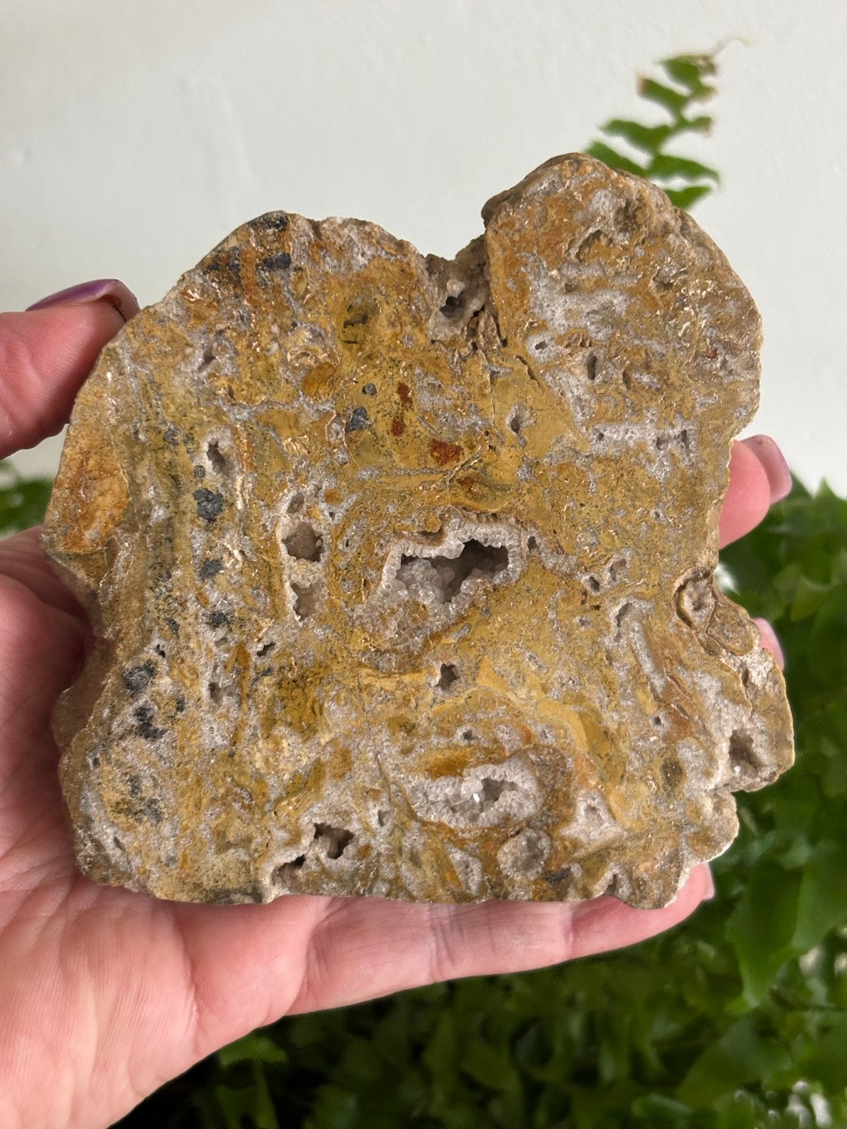 Gepolijste Agaat Geode Plak 416 gram Edelsteen Rust, Ophalen of Verzenden, Mineraal