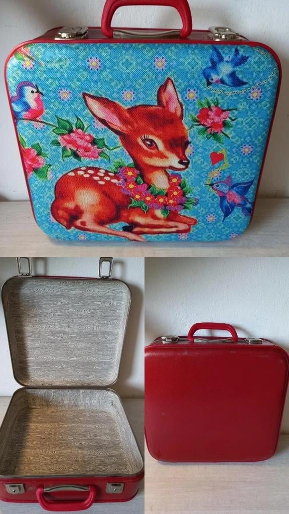Unieke kinder logeerkoffers thema hertje bambi, Kinderen en Baby's, Kinderkamer | Inrichting en Decoratie, Ophalen of Verzenden