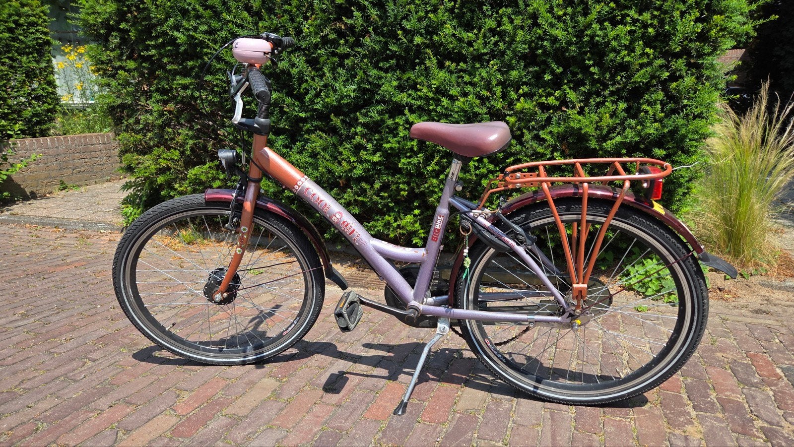 Kinderfiets 24 inch, terugtraprem, handremmen en 3 versnel, Ophalen, Gebruikt, Terugtraprem, 20 inch of meer