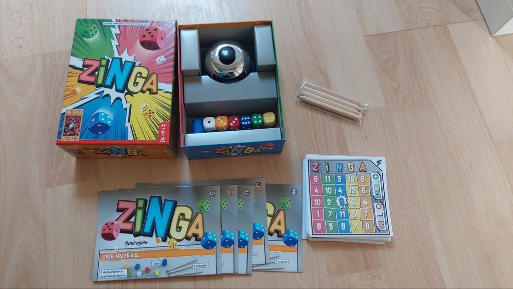 Zinga, white goblin games, Drie of vier spelers, Ophalen of Verzenden, Zo goed als nieuw, White Goblin Games