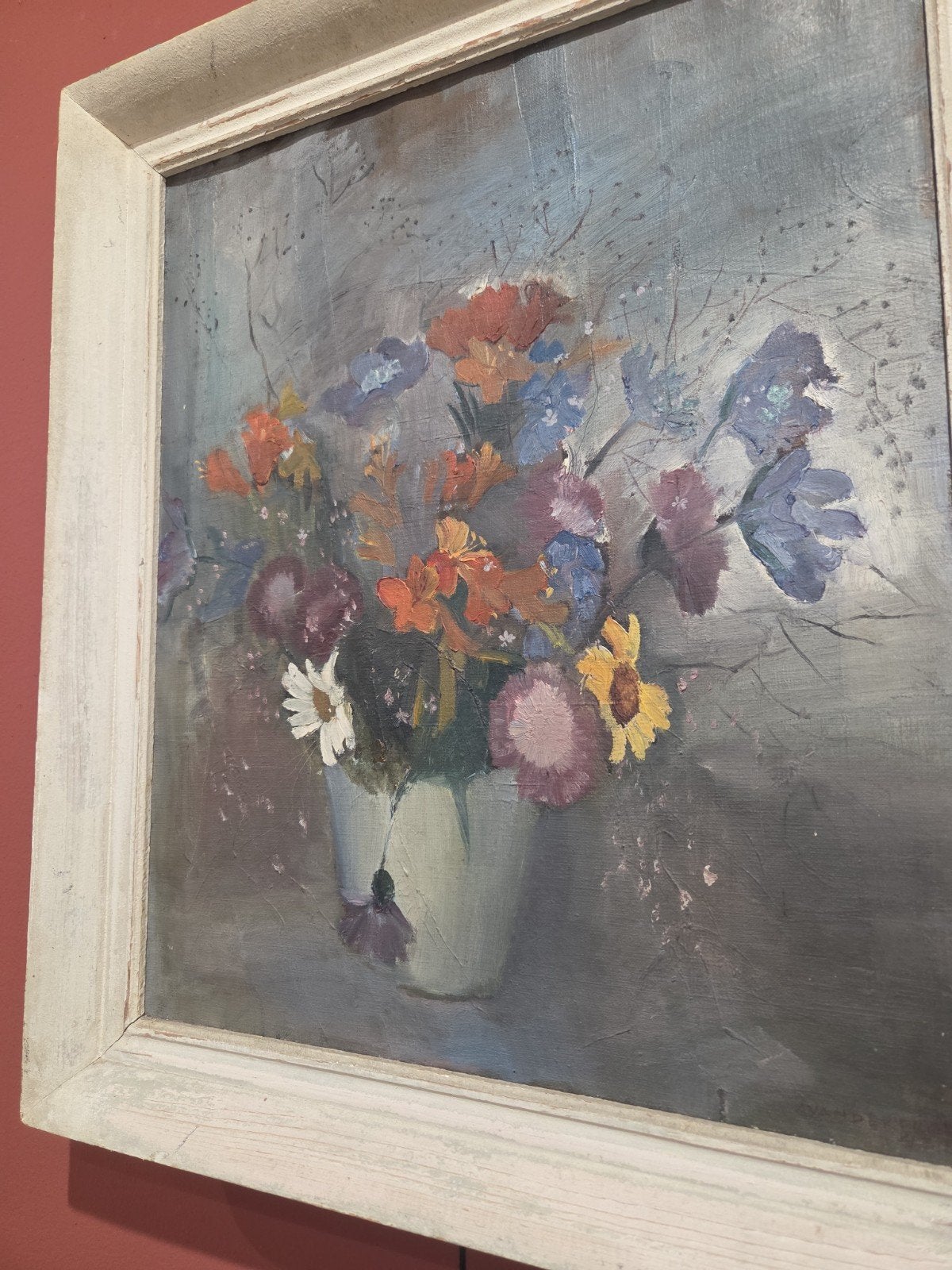 Anneke van der Feer 1902–1956 Bloemen, Ophalen, Gesigneerd, Olieverf, Bloemen