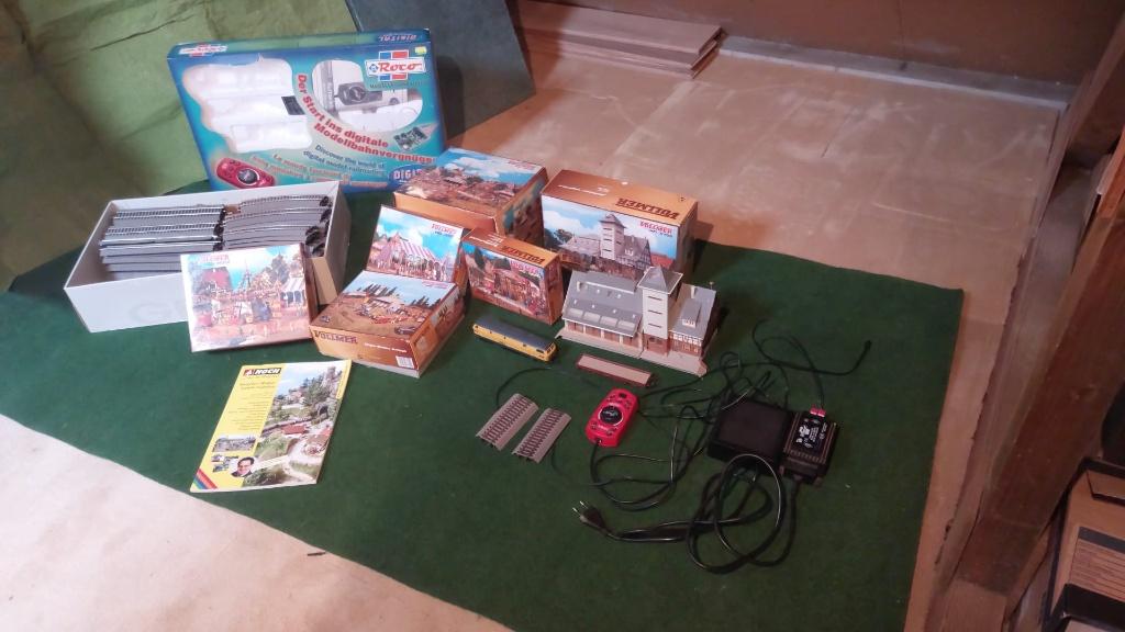 Complete modeltreinset Roco met veel accessoires, Overige merken, Wisselstroom, Gebruikt, Locomotief