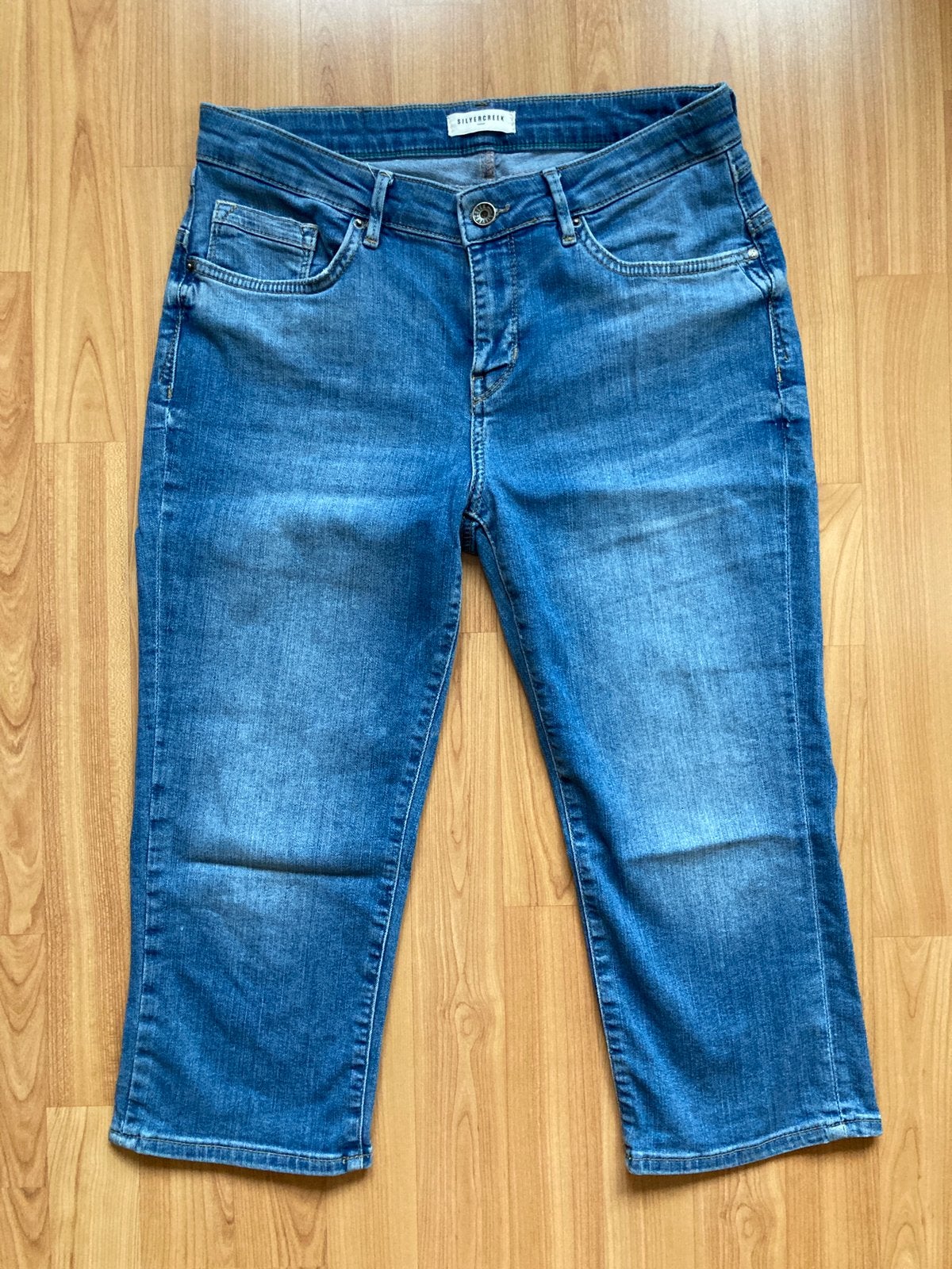 Silvercreek Emerald capri jeans - W29, Ophalen of Verzenden, Zo goed als nieuw, Blauw, W28 - W29 (confectie 36)