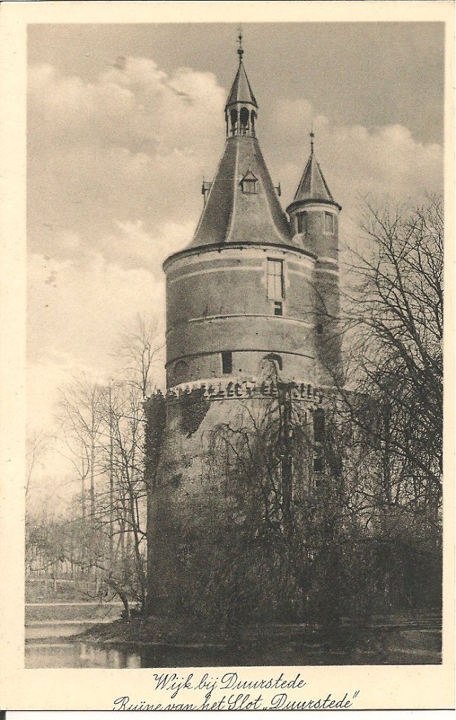 Oude Ansichtkaart Wijk bij Duurstede - Ruïne van het Slot, Ophalen of Verzenden, 1940 tot 1960, Ongelopen, Utrecht