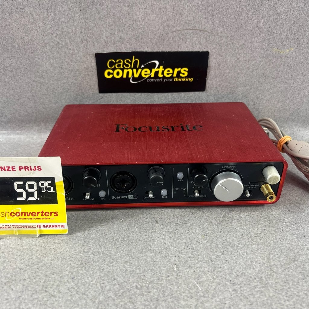 Scarlett 2I4 Focusrite Audio Interface | met kabel | 417313, Ophalen of Verzenden, Gebruikt, Extern, Focusrite