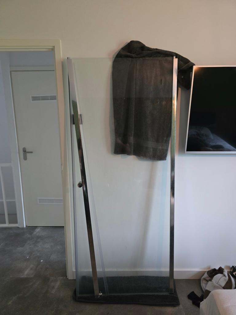 Douche draaideur 90x195 cm met antikalkcoating, Ophalen