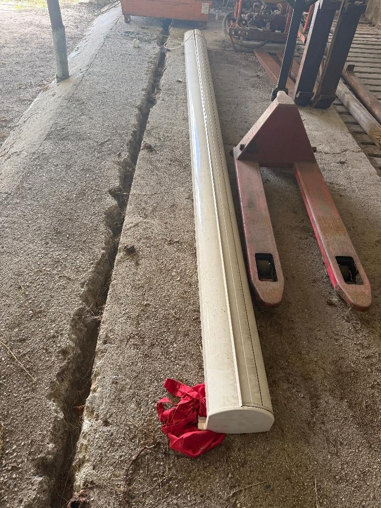 knik-arm zonnescherm, Tuin en Terras, Zonneschermen, Ophalen, Zo goed als nieuw, 150 tot 300 cm, 250 cm tot 450 cm