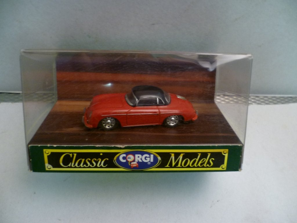 Corgi Classic Models 1989 Porsche 356B rood zwart dak 1:43, Ophalen of Verzenden, Nieuw, Auto, Corgi