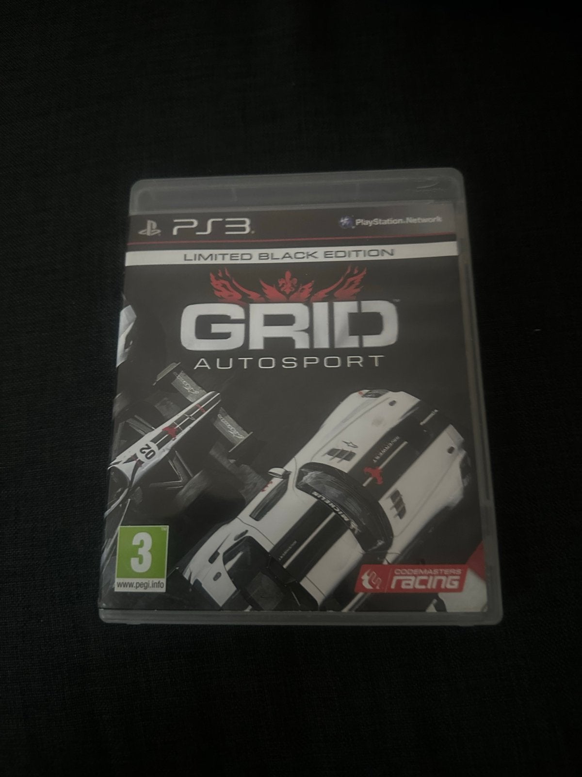 GRID Autosport Limited Black Edition PS3 Racegame, Online, Gebruikt, 1 speler, Racen en Vliegen