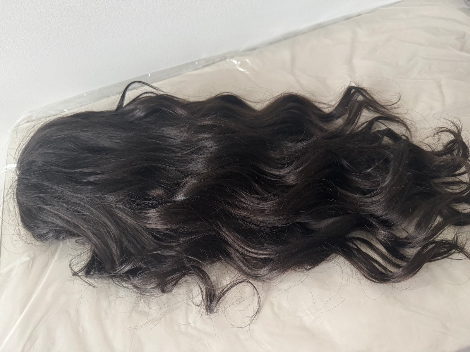 Lang extra vol haarstuk!! Echt haar, Ophalen of Verzenden, Zo goed als nieuw, Pruik of Haarverlenging