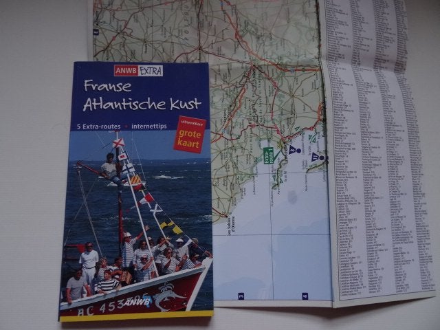 Franse Atlantische Kust; anwb extra reisgids / met landkaart, Boeken, Europa, Ophalen of Verzenden, Zo goed als nieuw, Reisgids of -boek