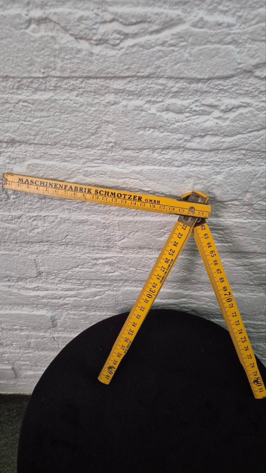 Oude houten duimstok machinefabrik Schmotzer GmbH, Antiek en Kunst, Antiek | Gereedschap en Instrumenten, Ophalen of Verzenden