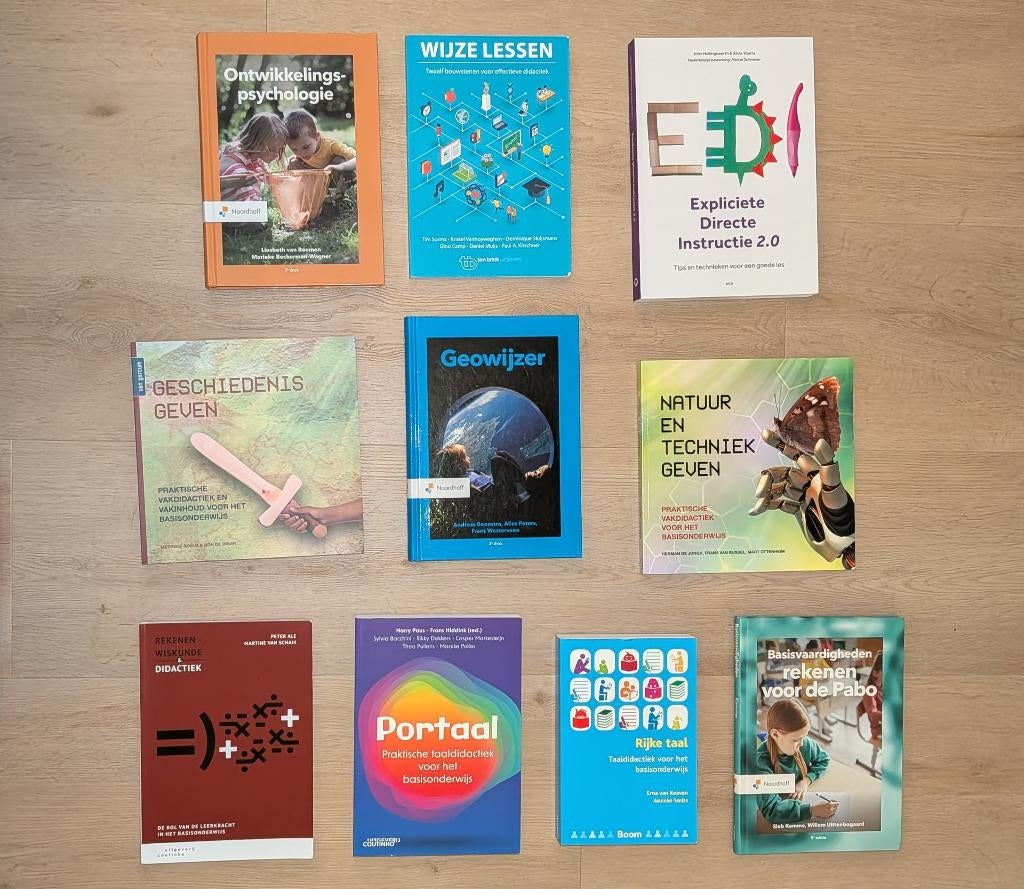 Alle boeken PABO 1e jaar (HAN Nijmegen) - Zo goed als nieuw, Overige vakken, Diverse auteurs, Ophalen of Verzenden, Zo goed als nieuw