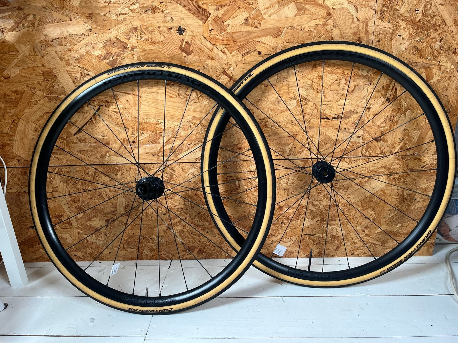 Bontrager Paradigm Comp 25 Wielset met Continental GP5000, Zo goed als nieuw, Aluminium, Racefiets, Ophalen