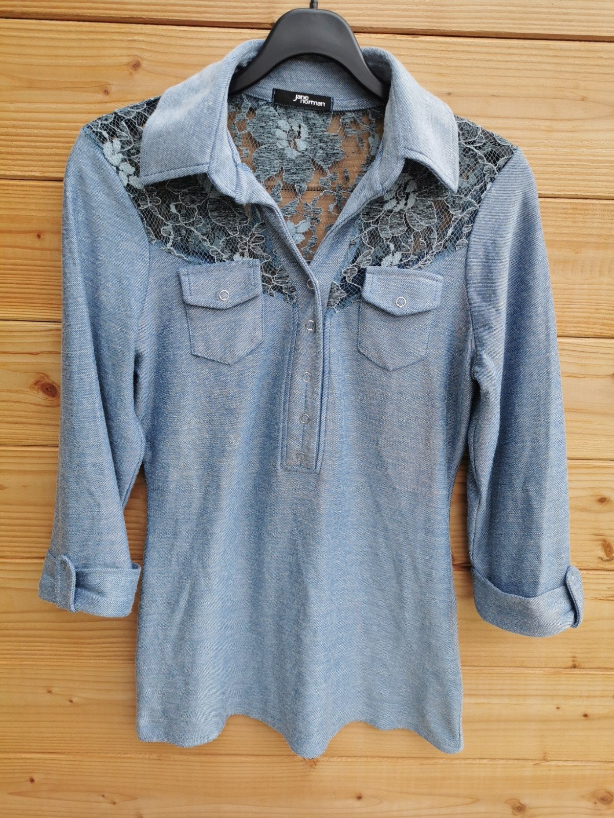 Jane Norman blouse met kant mt. M, Maat 38/40 (M), Jane Norman, Zo goed als nieuw, Verzenden