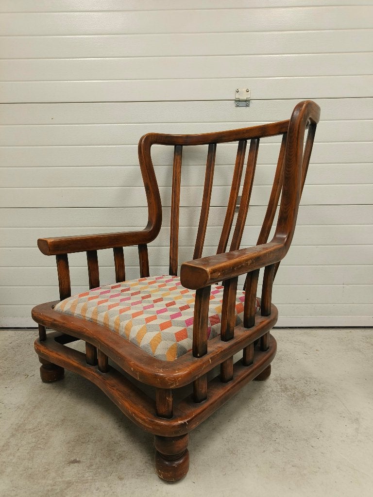 Dutch design fauteuil leunstoel bijna gratis, Ophalen, 75 tot 100 cm, Zo goed als nieuw, Dutch design landelijk