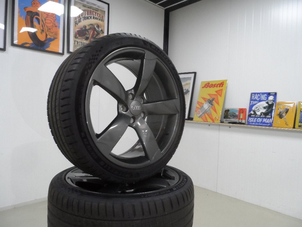 19 inch Audi A4 rotor zomer velgen set in top conditie, 19 inch, Info@michelin.com, Gebruikt, 255 mm