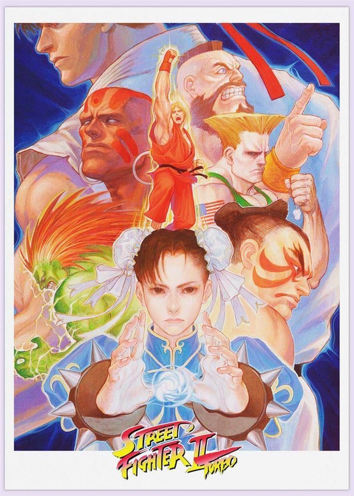 STREET FIGHTER II TURBO [Grote 50x70cm Videogame Poster], Spelcomputers en Games, Games | Overige, Vechten, Verzenden, 1 speler