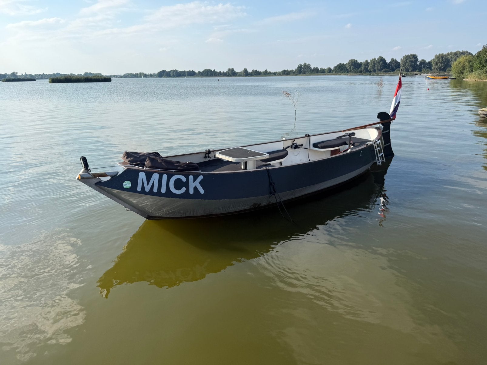 Sloep aluminium elektrisch 7 meter lang - Rietlandschokker, Ophalen, Zo goed als nieuw