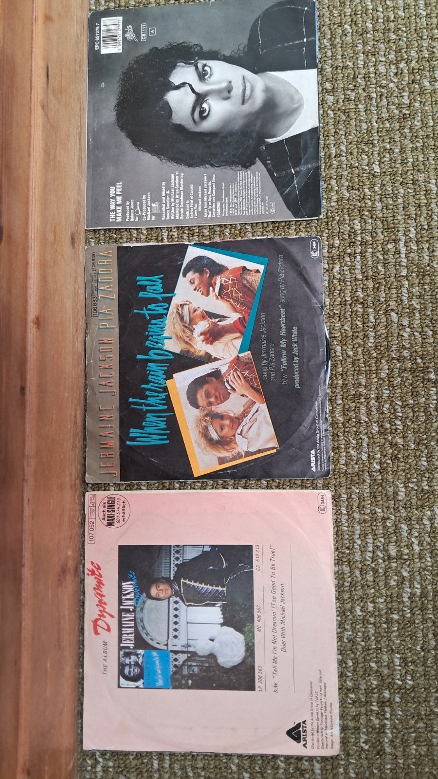 Michael Jackson & Jermaine Jackson 7 inch singles, Gebruikt, 7 inch, Ophalen of Verzenden, Pop