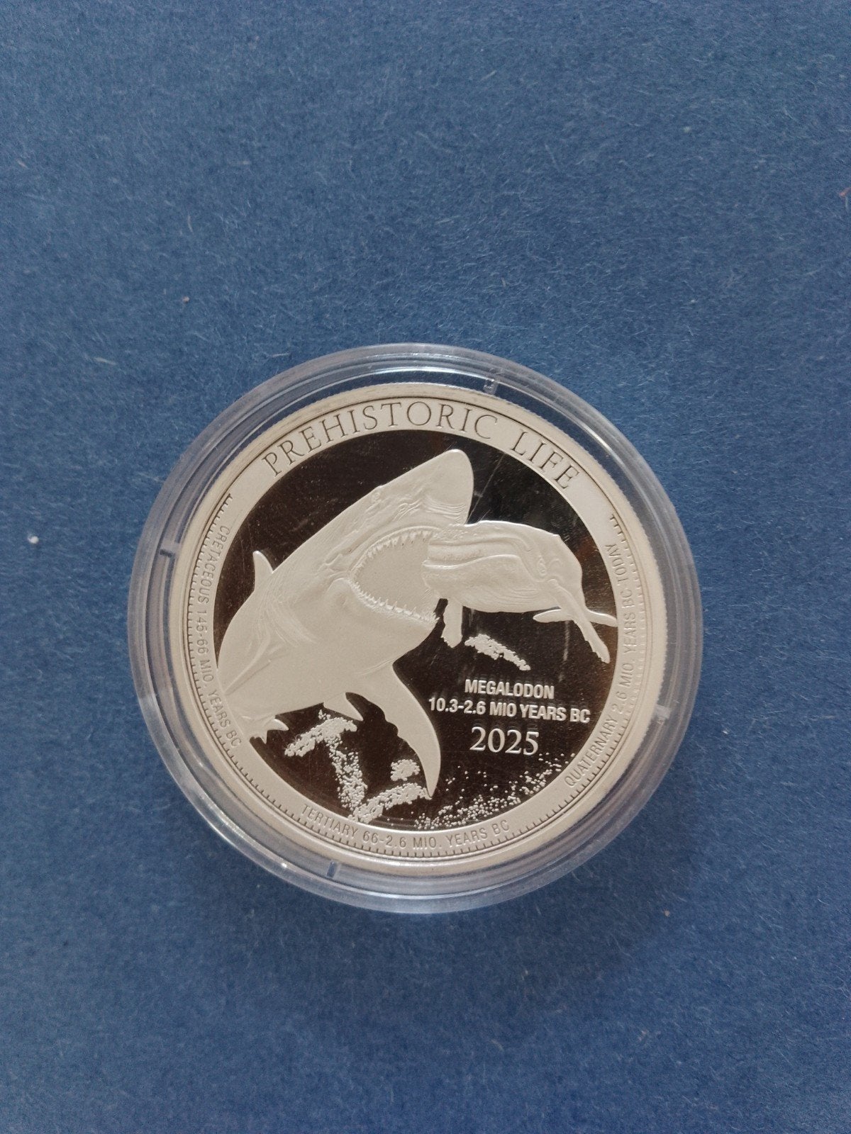 megalodon2025 1 oz zilver, Ophalen of Verzenden, Zilver