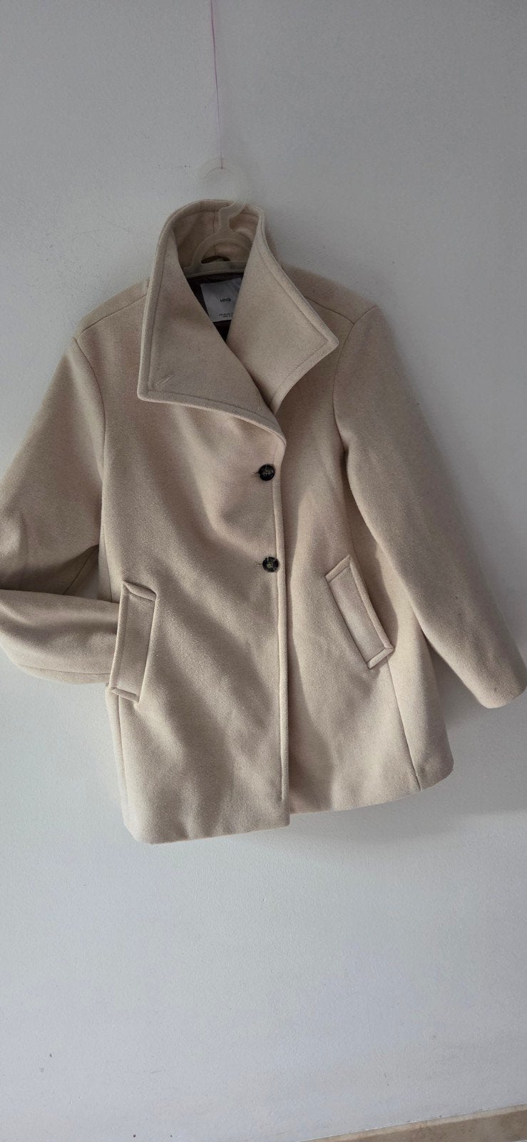 Mango dames jas maat S 34 36, Mango, Beige, Ophalen of Verzenden, Zo goed als nieuw