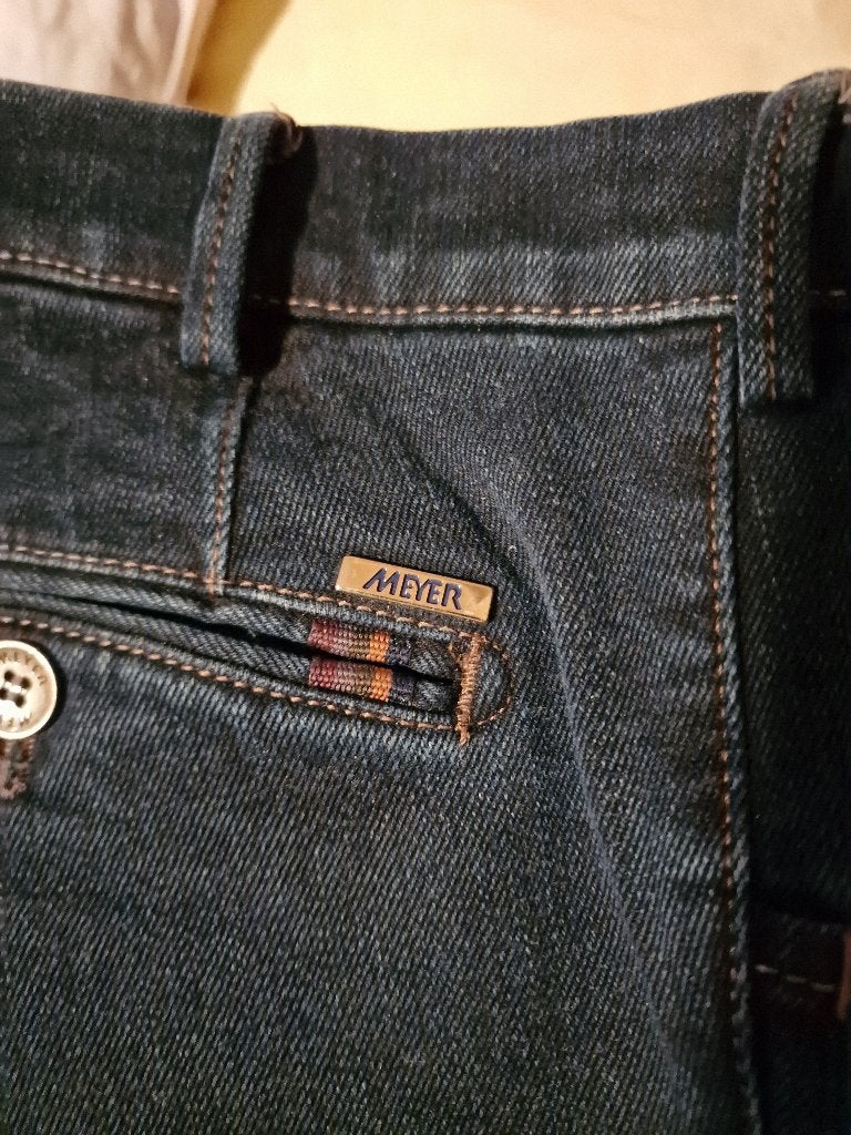 Meyer pantalon Dubai maat 50, Ophalen, Meyer, Zo goed als nieuw, Maat 48/50 (M)